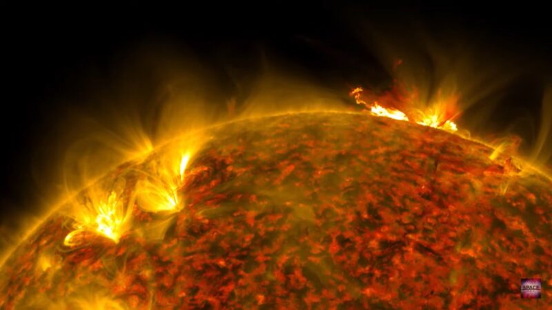 赶上万圣节 NASA拍到太阳闪焰X级爆发