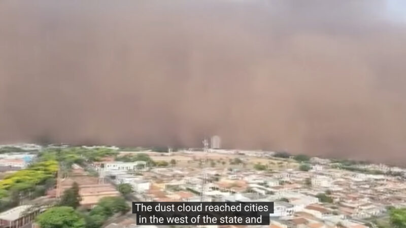 宛如末日 沙尘暴袭巴西圣保罗至少夺6命