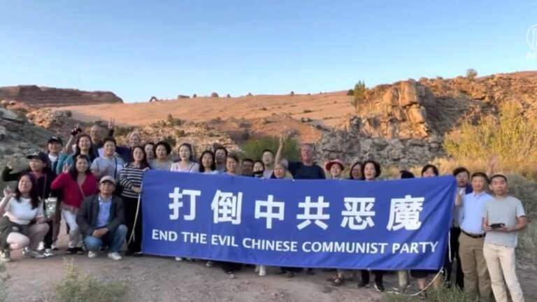 打倒中共惡魔車隊橫跨美國 凱旋歸來