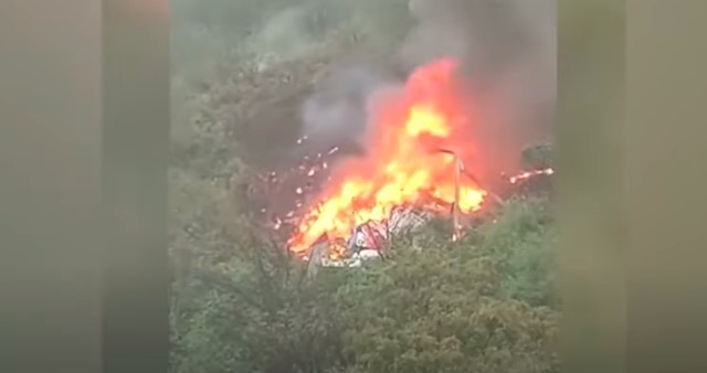 山東一直升機墜落湖南致3死 現場多次爆炸(視頻)