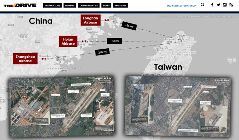 動作頻頻 福建3個中共空軍基地擴建衛星圖曝光