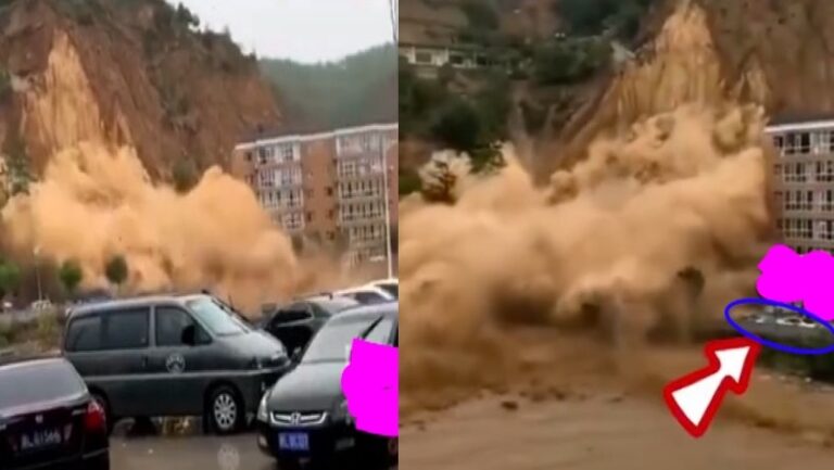 山西臨汾山體滑坡汽車瞬間被埋 4名交警死亡