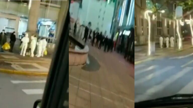 西安疫情緊張 軍方醫院周圍拉警戒線(視頻)
