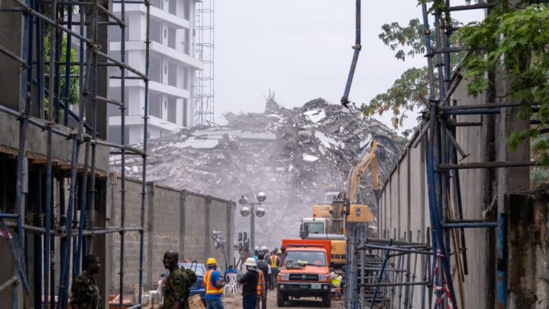 兴建中21层大楼倒塌 尼日利亚拉哥斯罹难人数攀至22人