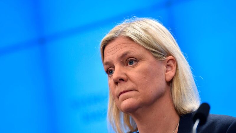 还来不及交接 瑞典百年来首位女总理闪电辞职