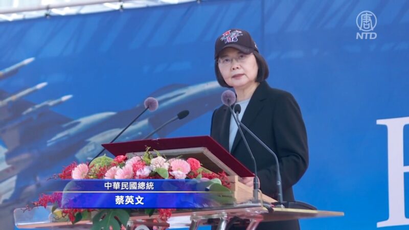 全球首支F-16V接裝典禮 總統校閱 AIT處長觀禮