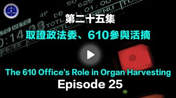 【铁证如山系列讲座25】中共政法委、610参与活摘