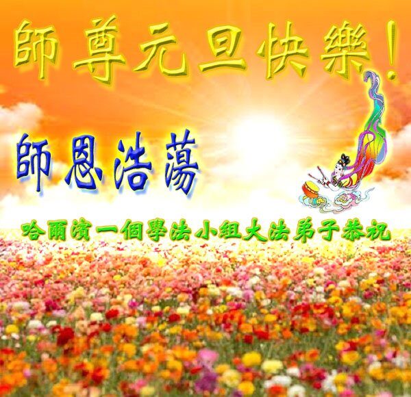 哈尔滨法轮功学员恭祝李洪志大师新年好(19条)