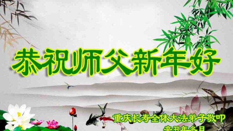 重慶法輪功學員恭祝李洪志大師新年好(24條)