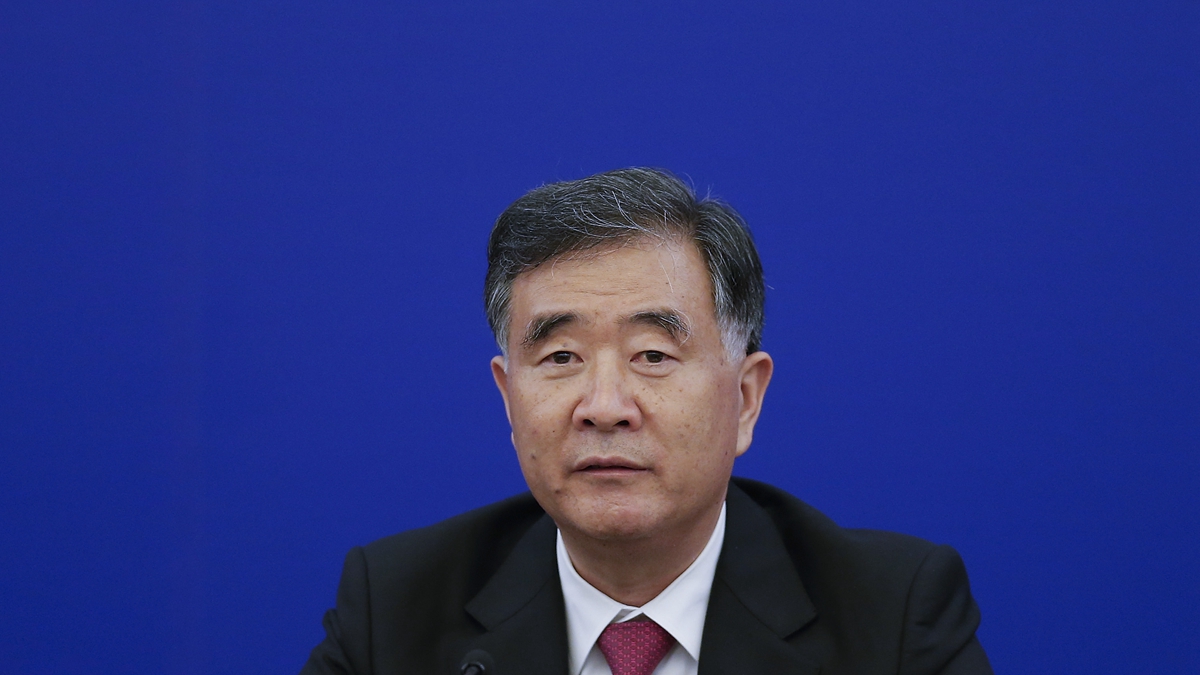 2021年12月11日,中共政協主席汪洋在「海峽論壇」上再次提及「一國兩制」統一台灣的說法,台灣當局反嗆中方是在「自欺欺人」。圖為汪洋的資料圖。(Lintao Zhang/Getty Images)