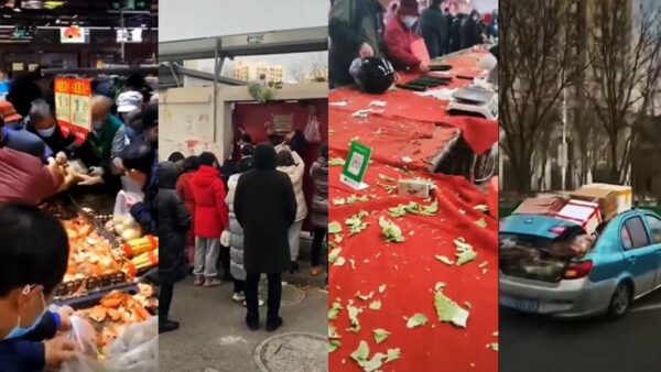 天津Omicron疫情嚴峻 市民擔心封城瘋搶物資(視頻)