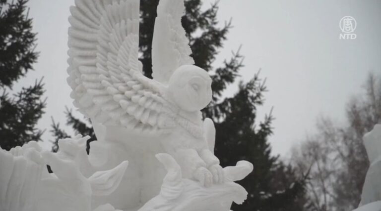 西伯利亞冰雪節 冰雕藝術展現文化傳承