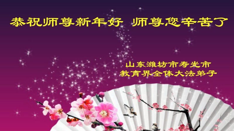 教育系统法轮功学员恭祝李洪志大师新年好(20条)