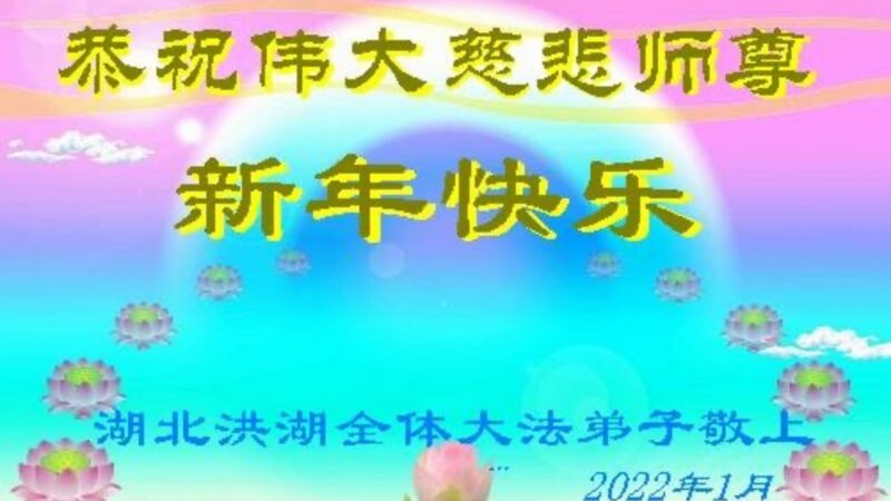 湖北法轮功学员恭祝李洪志大师新年好(23条)