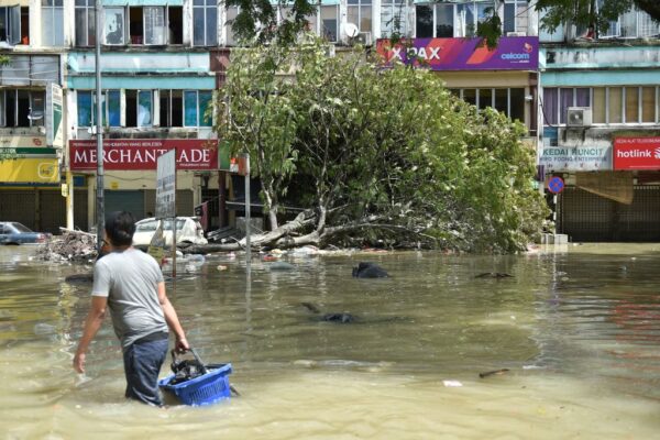 馬來西亞洪水氾濫加劇 約50死逾12.5萬人撤離家園