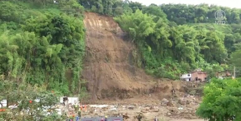 哥倫比亞山體滑坡 16人罹難36人受傷