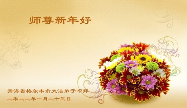 青海、山东法轮功学员恭祝李洪志大师新年好(38条)