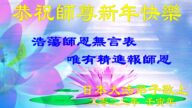 日本多地法輪功學員恭祝李洪志大師新年好(19條)