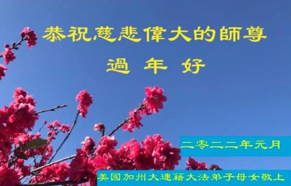 美西地區法輪功學員恭祝李洪志大師新年好(30條)