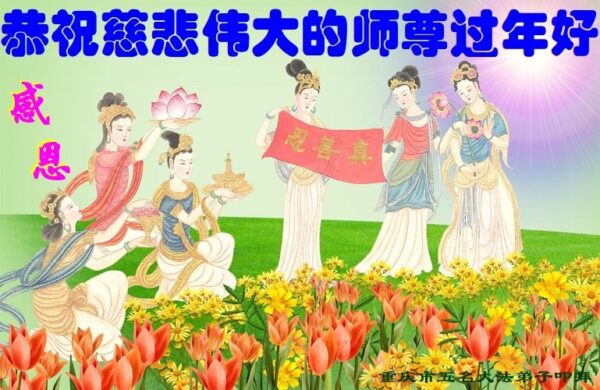 重慶法輪功學員恭祝李洪志大師新年好(27條)