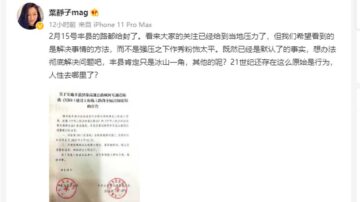 转发丰县封路通知 叶剑英孙女为“铁链女”发声