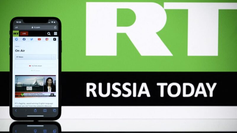 跟进制裁 英国吊销俄国电视频道RT执照