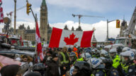 加拿大「自由車隊」和平撤出渥太華