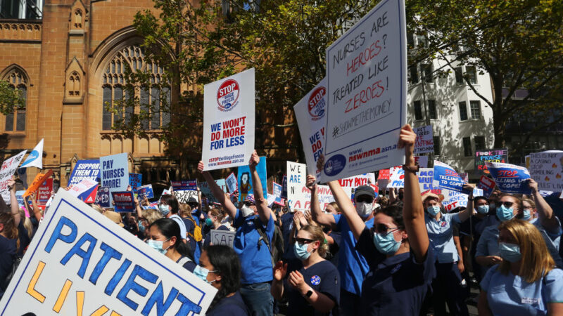 撑不住了！澳洲悉尼数千护理师大罢工