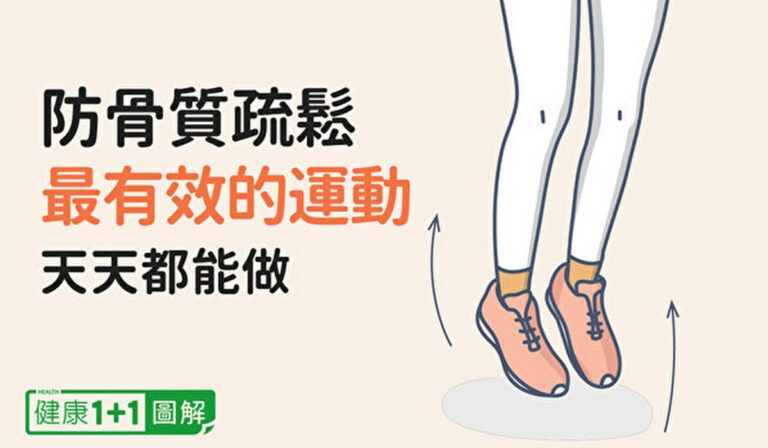 防骨質疏鬆最有效的運動 天天都能做