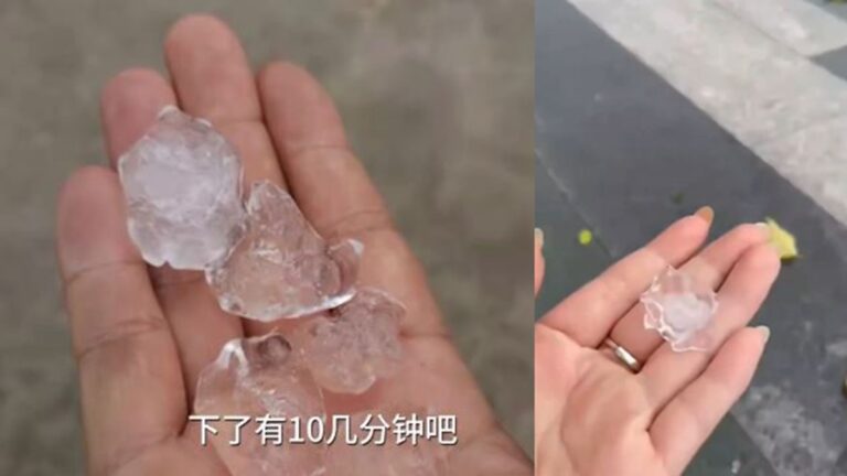 廣東多地突降冰雹 網民：多災多難（視頻）