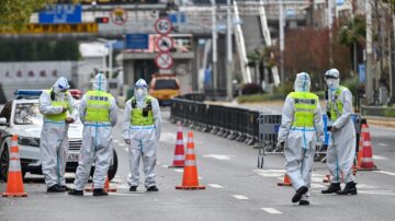 組圖：上海封城首日 浦東金融中心一片冷清