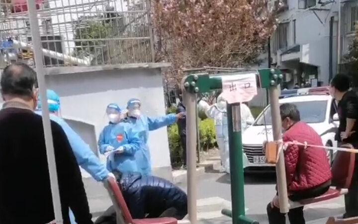 上海一日：志願者猝死 白衣女跳樓 寵物被打死