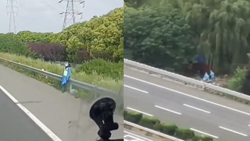防上海人「偷渡」 蘇州崑山高速路百米一崗（視頻）
