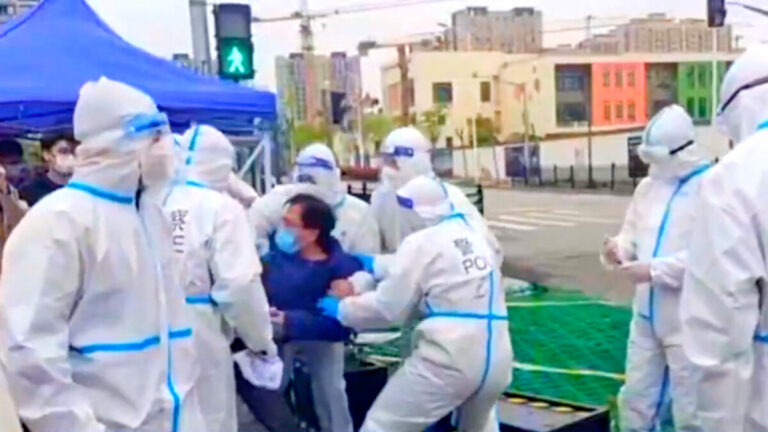 上海國際社區被強行徵用 公安暴力驅趕居民