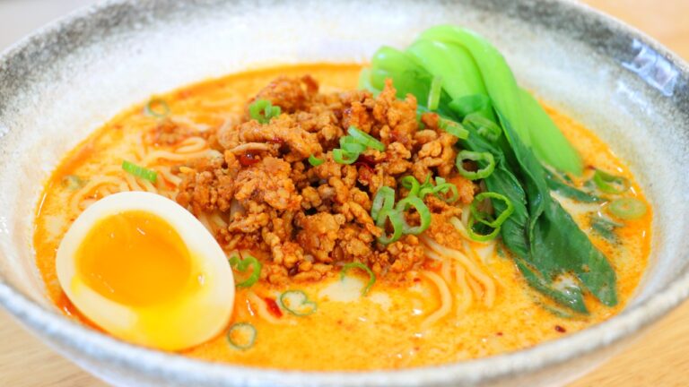 【美食天堂】日式擔擔拉麵做法 Q彈拉麵 香辣濃郁湯