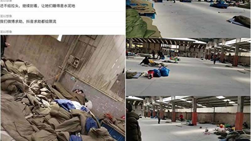 上海千人被封市场睡水泥地 传交叉感染大半中招