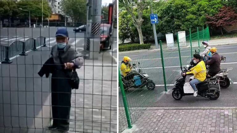 上海多區鐵網封路 民眾憂解封無望「飢荒」加劇