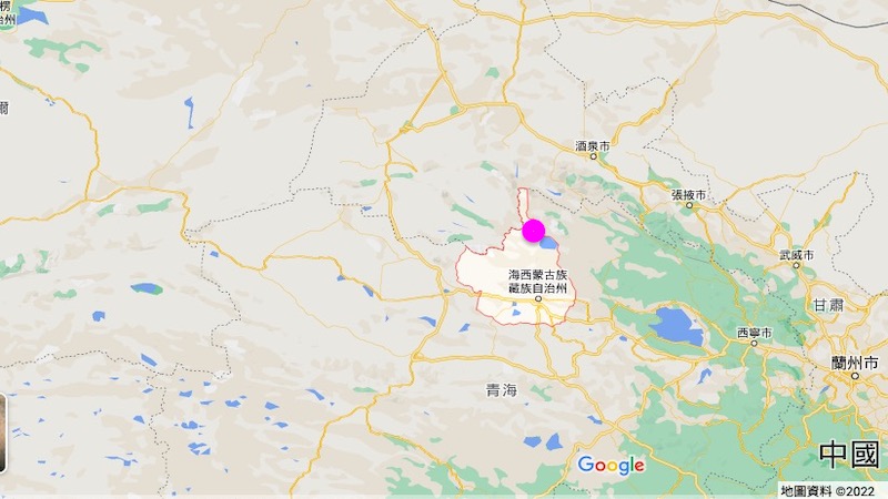 青海德令哈市發生5.4級地震
