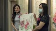 台女畫家行善助人 南加現場揮毫推廣中華文化
