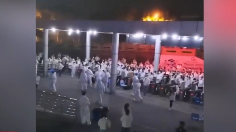 【禁聞】上海再爆大規模抗議 達豐工人與警衝突