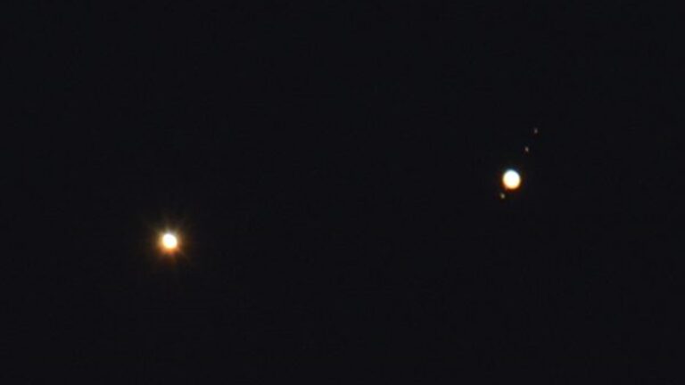 金星和木星將合相 夜空中兩行星幾乎相撞