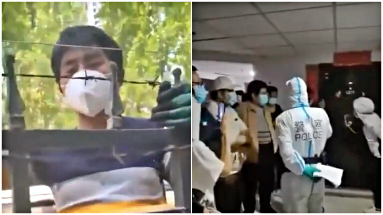 北京裝電網 上海撬門 民衆忍無可忍當面痛斥