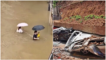 中國多省暴雨成災 部分地區出現塌方