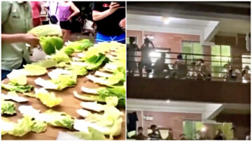 【禁聞】湛江封城 白菜掰葉發放 學生合唱抗議