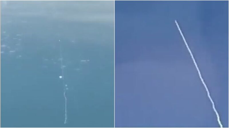 共軍疑在南海發射潛射飛彈 險擊中民航客機