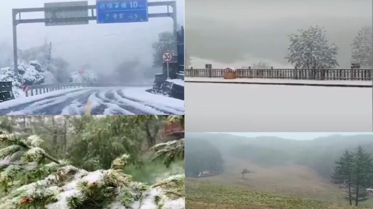 立夏之後 重慶、陝西、河北3省市均降大雪（視頻）