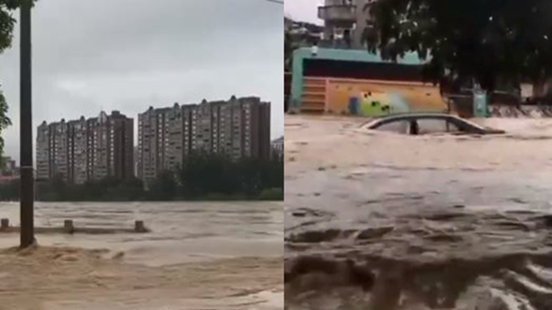 福建松溪洪水破纪录 水位高达193米（视频）