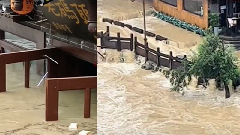 湖南近28萬人受洪災 鳳凰古城挨家挨戶搜救