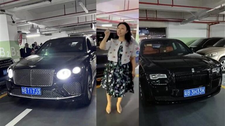 不是書記夫人？50輛賓利堵車位事件上熱搜