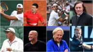 法網公開賽勝場數排名前八位男球員